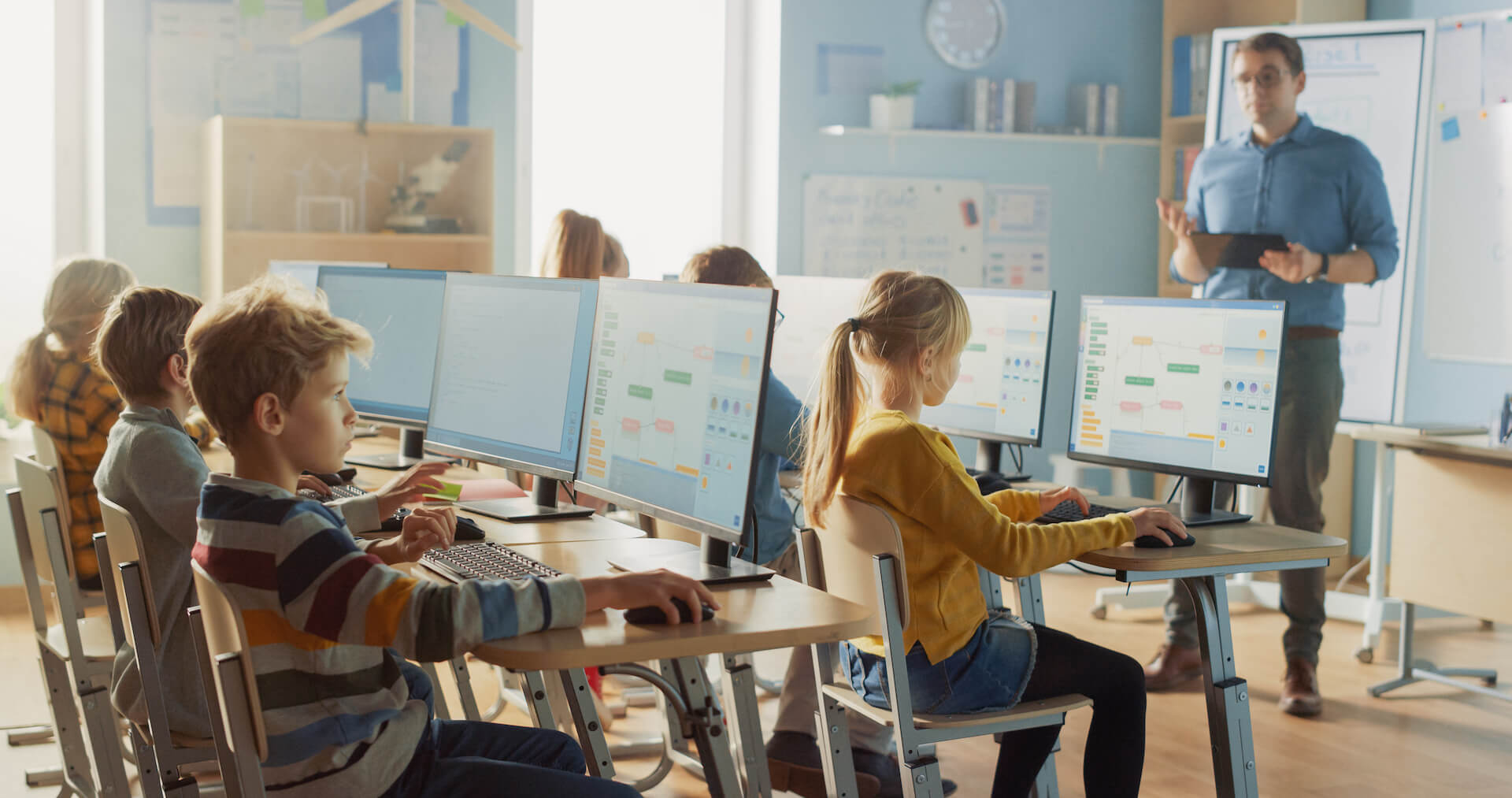 Students with Laptops